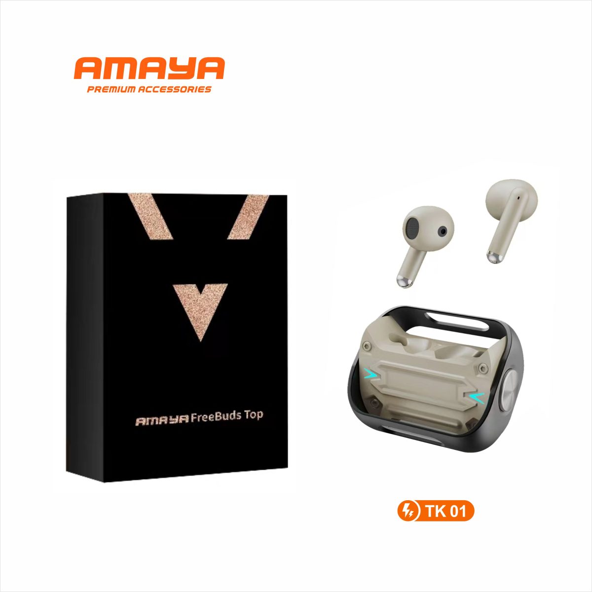 TK01- هندزفری بی سیم برند آمایا مدل TK01 - تصویر 1